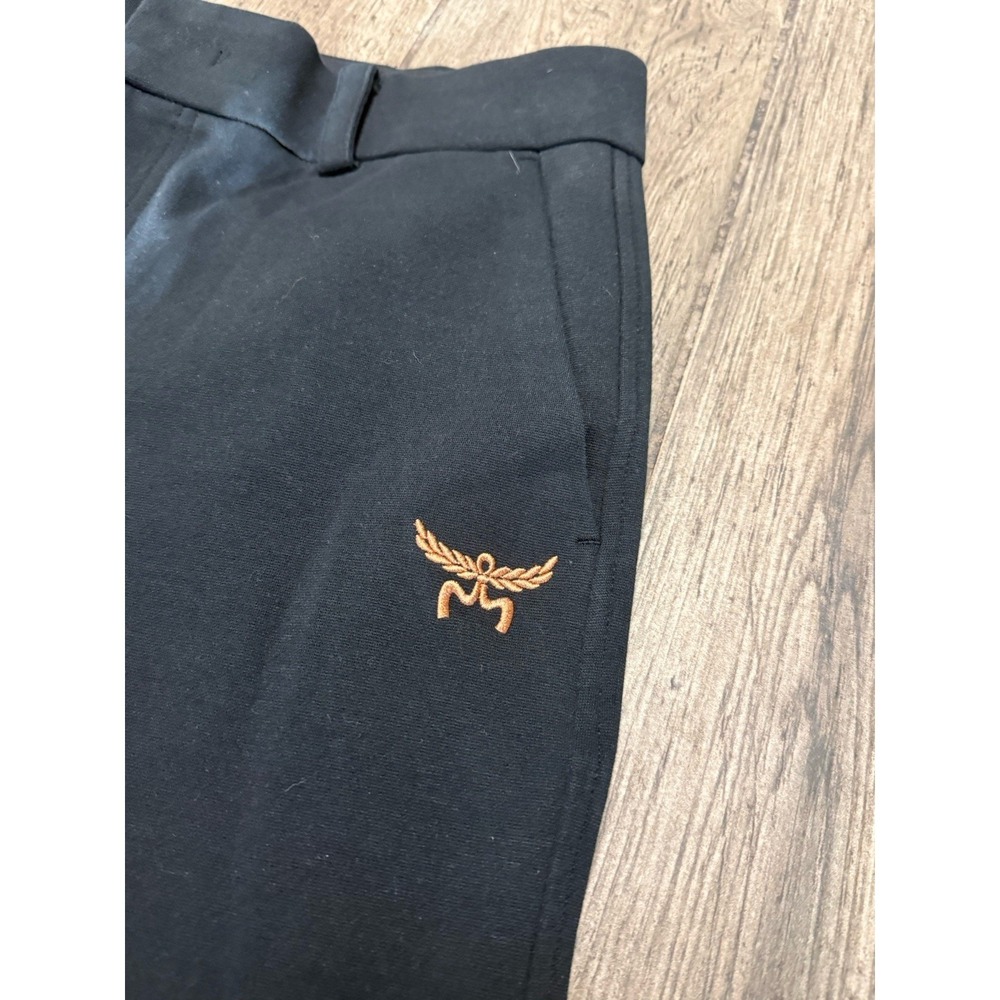 MCM Pants Men's Medium 30x30 Stretch Designer Black Cotton Spandex Blend - Picture 3 of 6